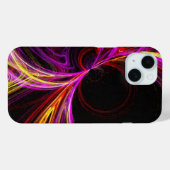 Koel Elektrisch Neon Geel Fuschia paarse abstract Case-Mate iPhone Case (Achterkant (horizontaal))