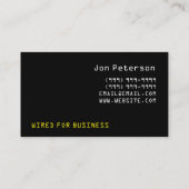 Koel Elektrische Bouwnijverheid Visitekaartje (Achterkant)