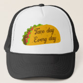 Koel elke dag een leuke taco-dag trucker pet (Voorkant)