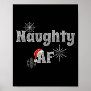 Koel en besneeuwd stout zijn grappig en stout Chri Poster