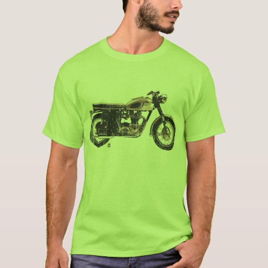 Koel en eenvoudige Britse motor T-shirt (Voorkant)
