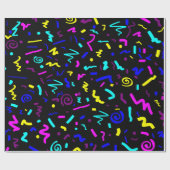 Koel en funky  80's Geïnspireerd geometrisch Cadeaupapier (Vlak)