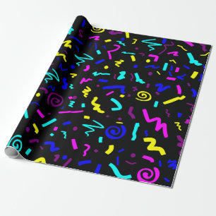 Koel en funky  80's Geïnspireerd geometrisch Cadeaupapier