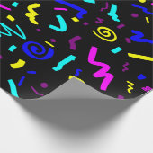 Koel en funky  80's Geïnspireerd geometrisch Cadeaupapier (Hoek)