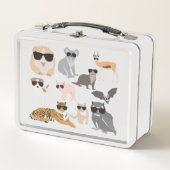 Koel- en funny-dieren die een zonnebril dragen (Voorkant)