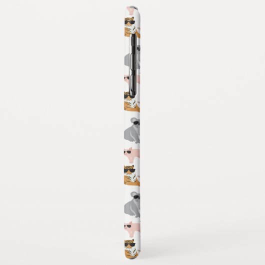 Koel- en funny-dieren die een zonnebril dragen Case-Mate iPhone case (Achterkant/links)