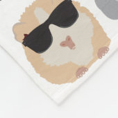Koel- en funny-dieren die een zonnebril dragen fleece deken (Hoek)