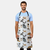 Koel- en funny-dieren die een zonnebril dragen schort (Gedragen)