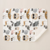 Koel- en funny-dieren die een zonnebril dragen sherpa deken (Voorkant (horizontaal))