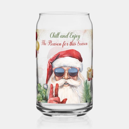 Koel en geniet van blikvormig glas (Voorkant)