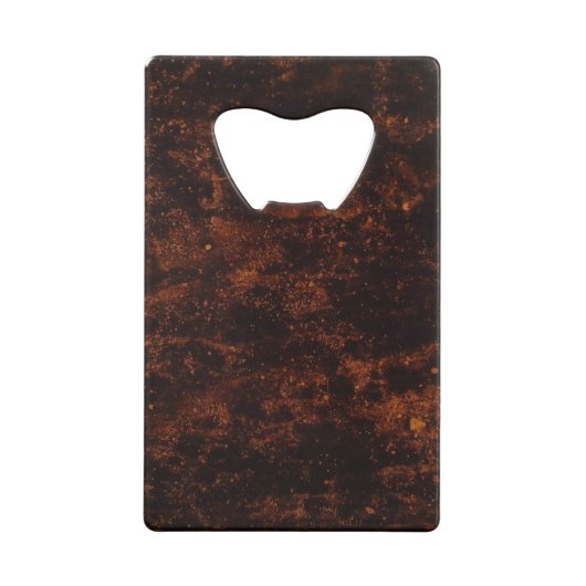 Koel en geweldig Fiery Bronze Creditkaart Flessenopener (Achterkant)