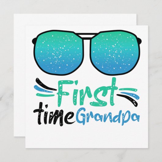 Koel en Geweldige ontwerp voor eerste opa Kaart (Voorkant / Achterkant)