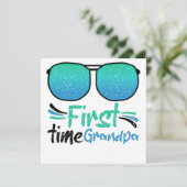 Koel en Geweldige ontwerp voor eerste opa Kaart (Staand voorkant)