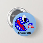 Koel en grappig Obama 2012 Ronde Button 5,7 Cm (Voorkant /achterkant)