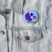 Koel en grappig Obama 2012 Ronde Button 5,7 Cm (In situ)