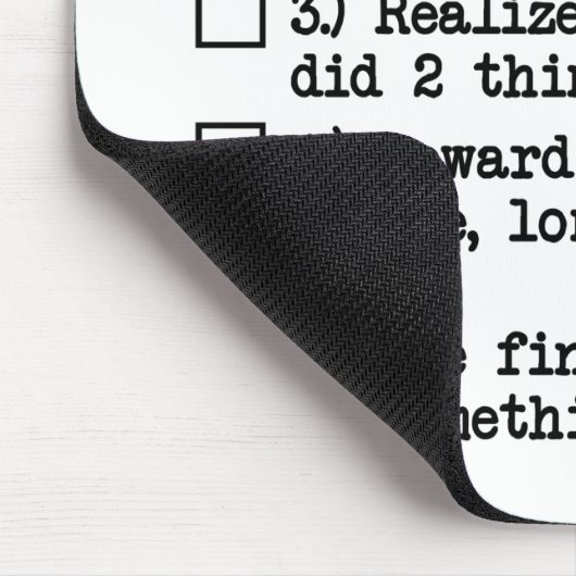 Koel- en grappige List Mousepad Muismat (Hoek)