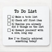 Koel- en grappige List Mousepad Muismat (Voorkant)