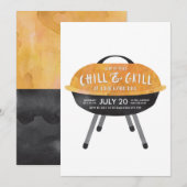 Koel en Gril BBQ-feestuitnodiging Kaart (Voorkant / Achterkant)