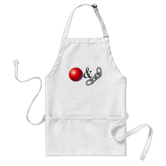 Koel en ketting standaard schort (Voorkant)
