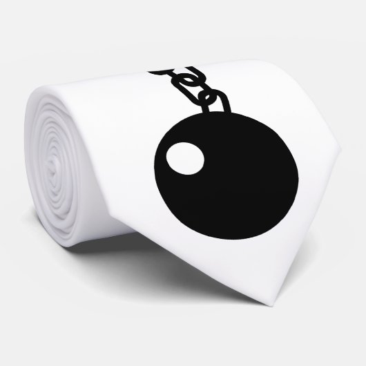 Koel en ketting stropdas (Opgerold)