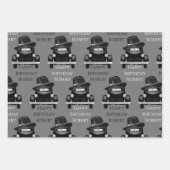 Koel- en klassieke auto op maat inpakpapier vel (Voorkant)