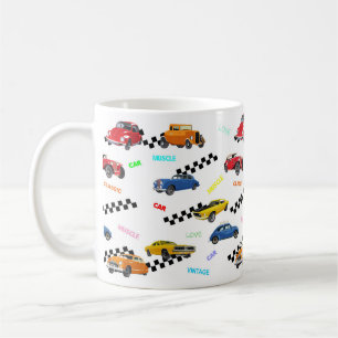 Koel  en klassieke auto's op één plaats koffiemok