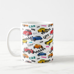 Koel  en klassieke auto's op één plaats koffiemok