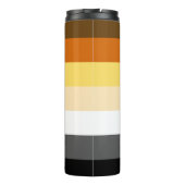 Koel- en klassieke homepage-Beren Pride-vlag Thermosbeker (Achterkant)