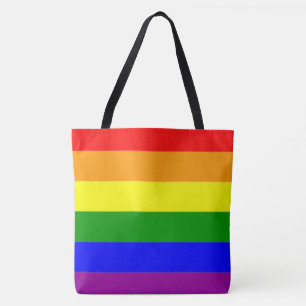Koel en Klassieke Regenboogvlag Tote Bag