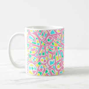 Koel- en kleurrijke Abstracte Muzieknoten Koffiemok