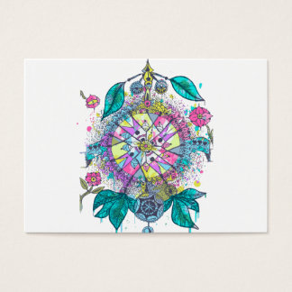 Koel en kleurrijke droomcatcher visitekaartjes