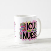 Koel- en kleurrijke ICU-verpleegsters groot Koffiemok (Voorkant rechts)