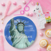 Koel en leuk aanpasbaar vrijheidsbeeld... papieren bordje (Feest)