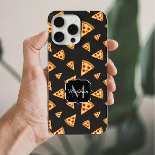 Koel en leuk patroon van pizzapunten met eigen mon iPhone 15 pro max case