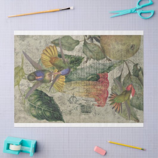  koel- en ondergrondse kolibries tissuepapier (Craft)