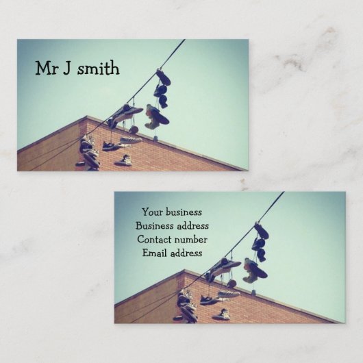 Koel en ongebruikelijke visitekaartjes (Voorkant / Achterkant)