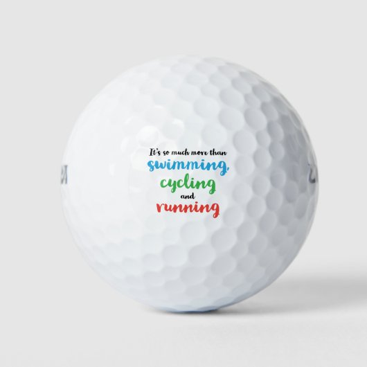 Koel en origineel ontwerp voor triatleten golfballen (Voorkant)