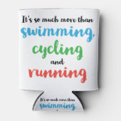 Koel- en origineel Triathlon-ontwerp voor triatlet Blikjeskoeler (Voorkant)