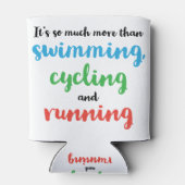 Koel- en origineel Triathlon-ontwerp voor triatlet Blikjeskoeler (Achterkant)