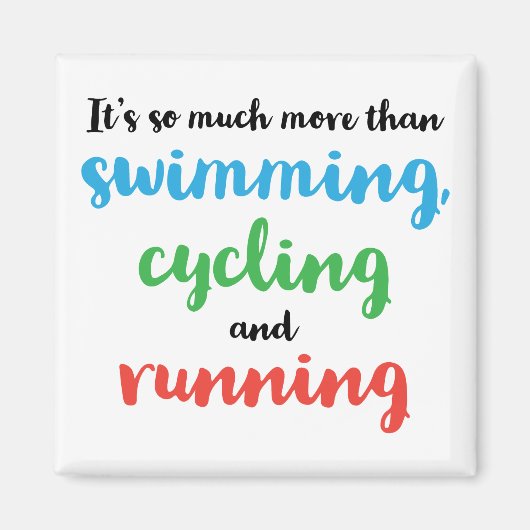 Koel- en origineel Triathlon-ontwerp voor triatlet Magneet (Voorkant)