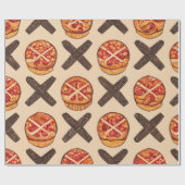 Koel- en pretpizza cadeaupapier (Vlak)