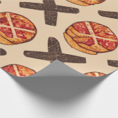 Koel- en pretpizza cadeaupapier (Hoek)