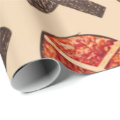 Koel- en pretpizza cadeaupapier (Rol Hoek)