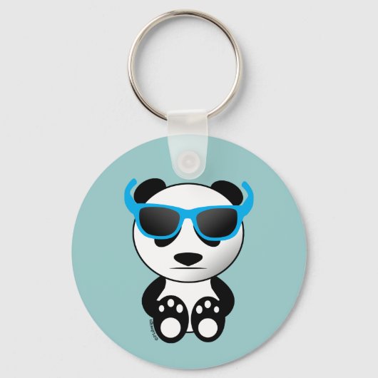 Koel en schattig beer met zonnebril sleutelhanger (Voorkant)