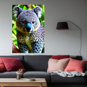 Koel en schattig Hybrid Jaguar Koala | AI Art. Poster