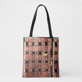 KOEL EN SCHATTIGE ABSTRACT TOTE BAG