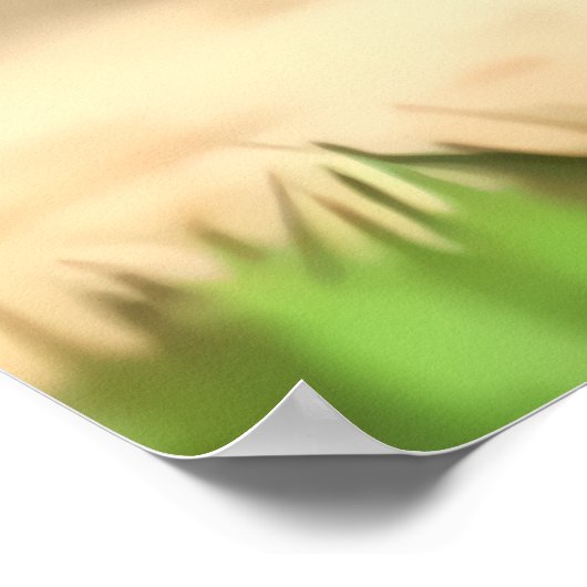 Koel- en schattige Hybride Zebra | AI Art. Poster (Hoek)