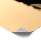 Koel- en schattige hybride Zebra Hyena | AI Art. Poster (Hoek)