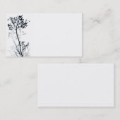 Koel en schoon natuur kunst zwart-wit visitekaartje (Voorkant / Achterkant)