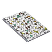 Koel en trendy naadloos patroon van met de hand ge notitieboek (Rechterzijde)